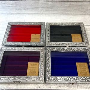 Handcrafted Floral Embossed Ring Box